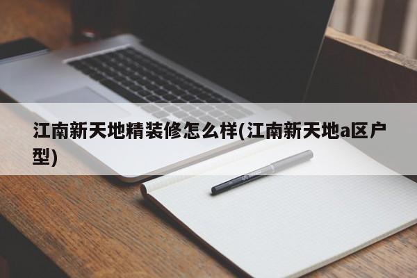 江南新天地精装修怎么样(江南新天地a区户型)